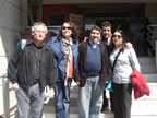 Con los Alcaldes de Lo Prado, Gonzalo Navarrete y Sadi Melo de El Bosque (38kb)